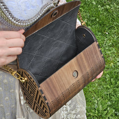 Design-Tasche Amerikanische Nuss