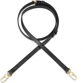 Senral Premium Taschengurt aus Echtleder – Schwarz, Verstellbar, Austauschbarer Schulterriemen