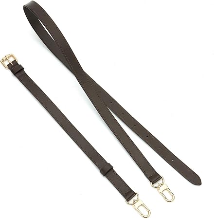 Senral Premium Taschengurt aus Echtleder – Braun, Verstellbar, Austauschbarer Schulterriemen